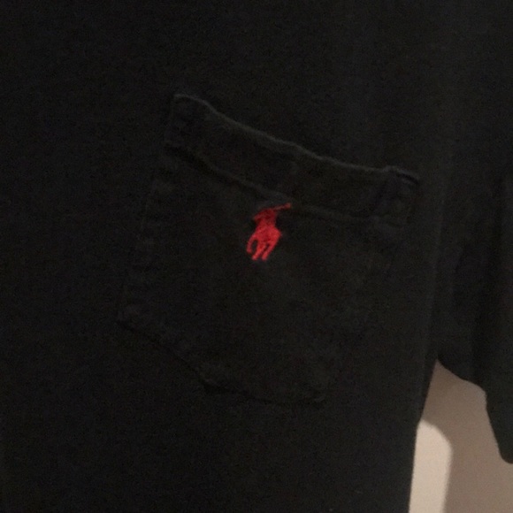 Two Polo RL front pocket black t-shirts! - Picture 2 of 3